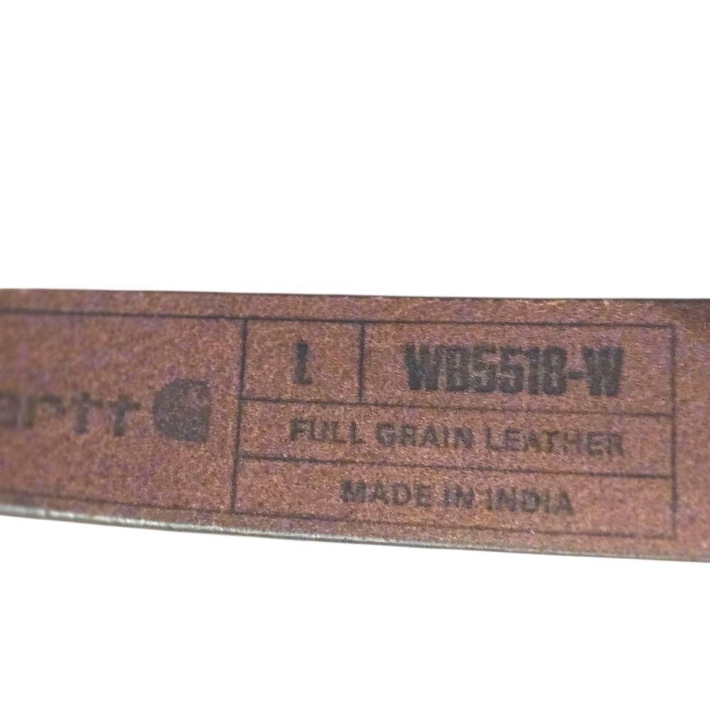 NWT Carhartt Womens Full Grain Leather Tan Brown Belt Size Large - Picture 3 of 5